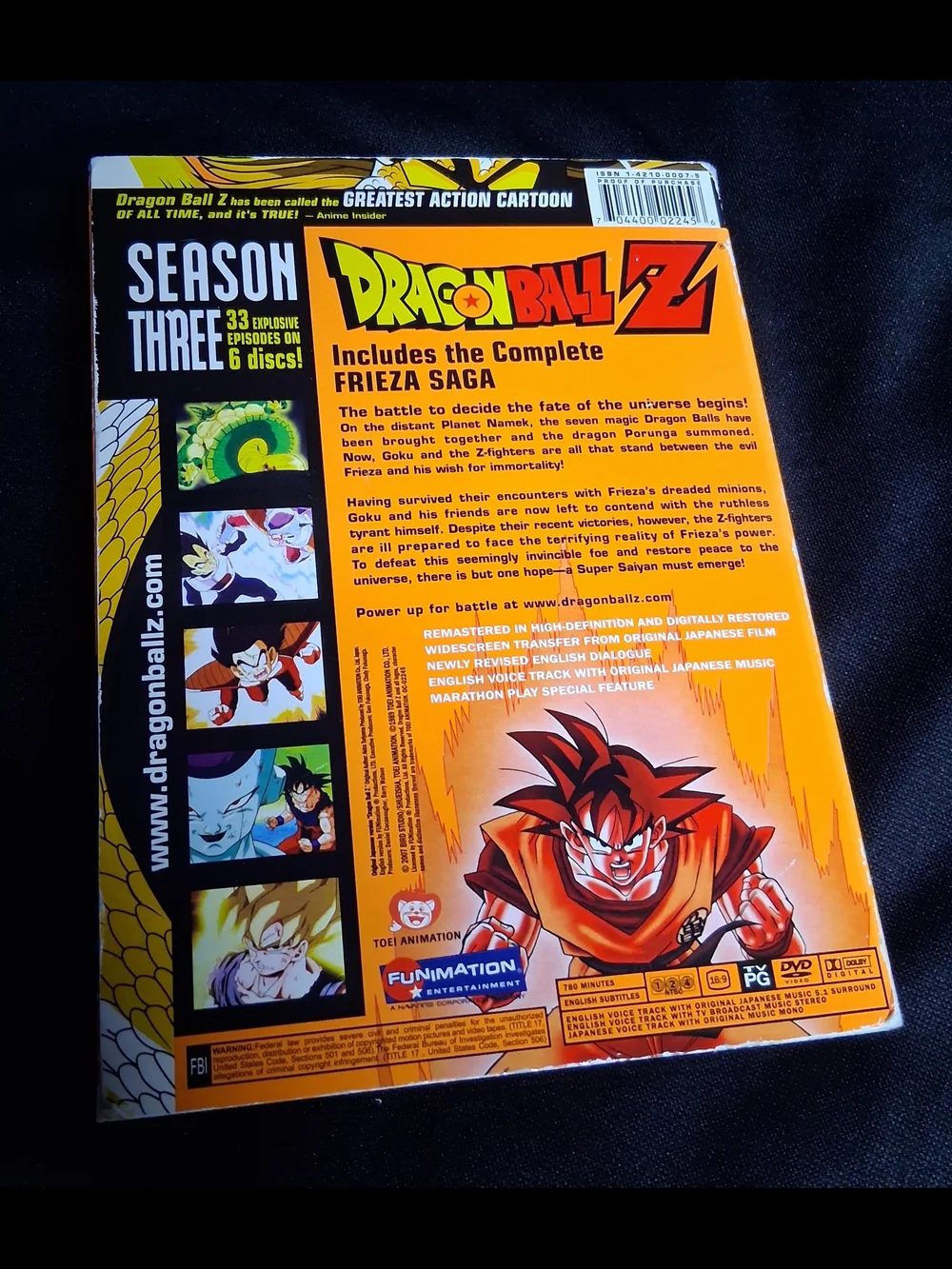Dragon Ball Z Season Tree DVD Box Set - White & Purple Artwork